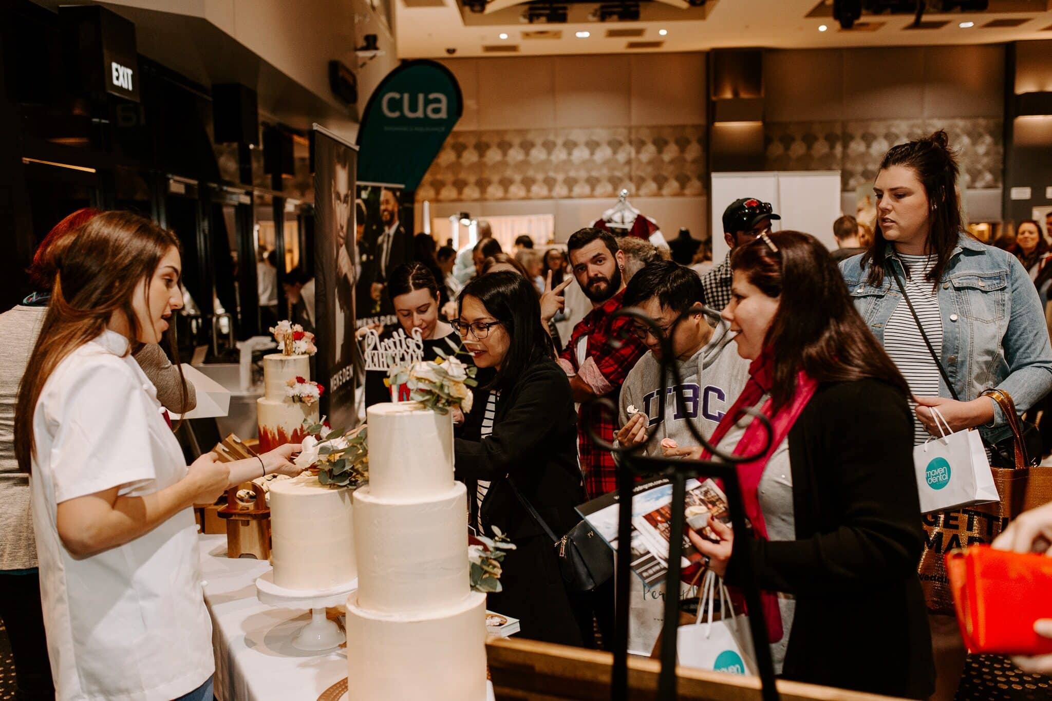 Wedding expo stands filled with suppliers and inspiration