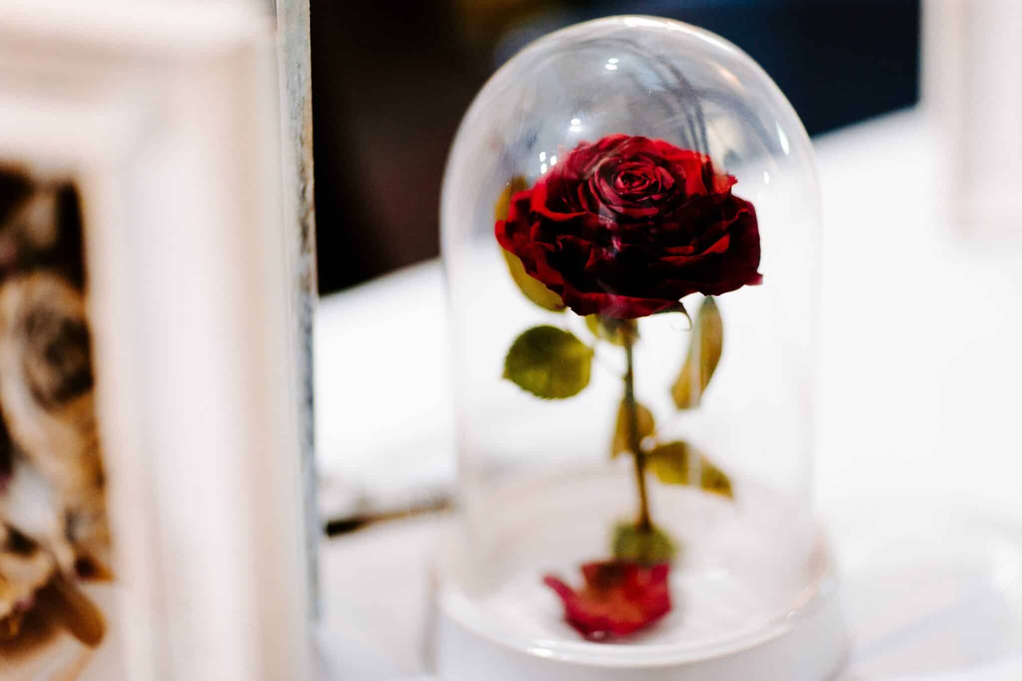 Beautiful wedding cake display at an expo