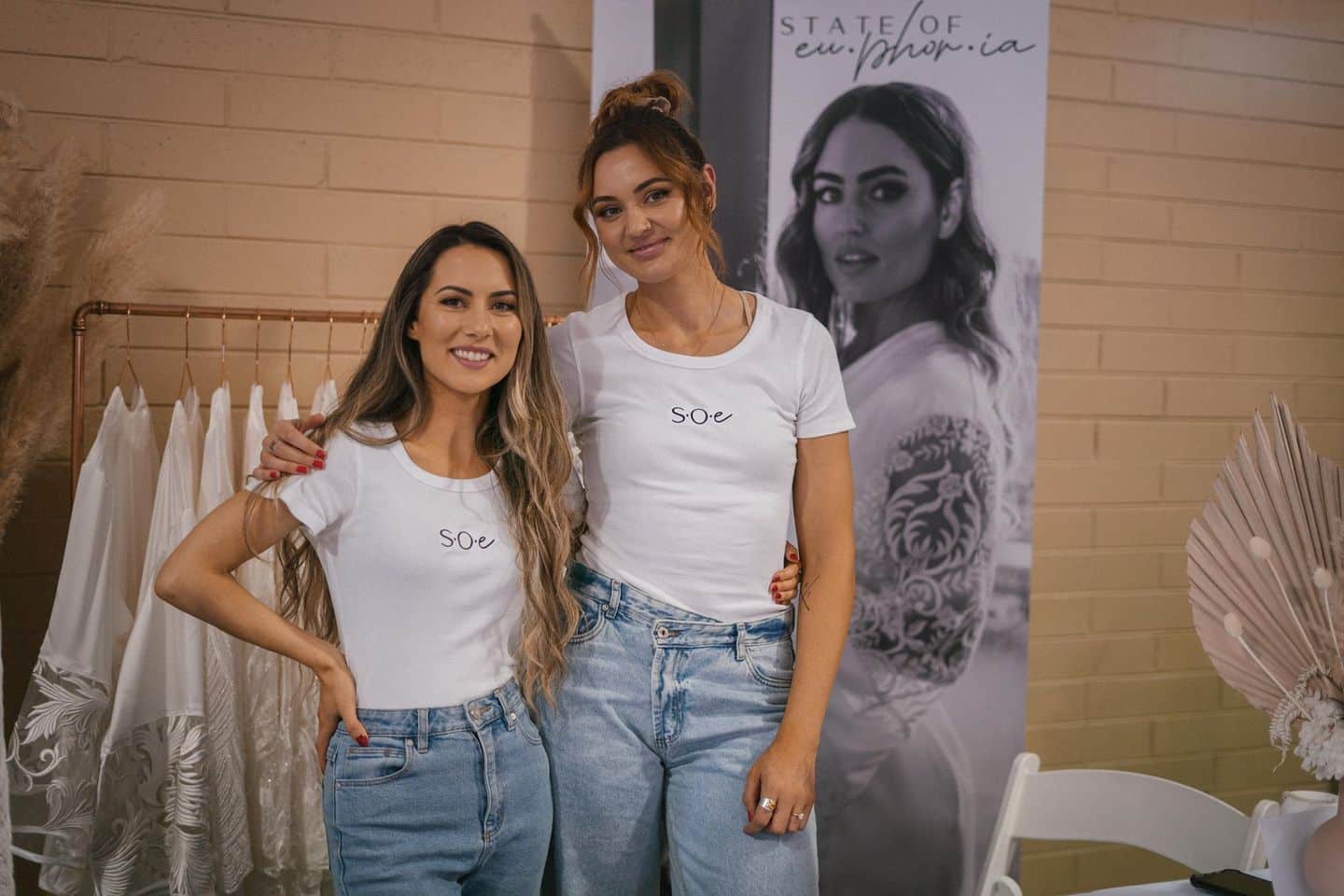Wedding florals and décor on display at a WEA fair